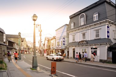 Sakaimachi Street Otaru Hokkaido, Japonya