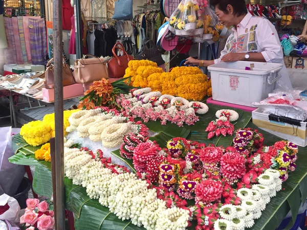Bangkok flower stall, Thailand — Stock Photo, Image