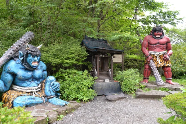 Dämonenschrein in noboribetsu, Japan — Stockfoto