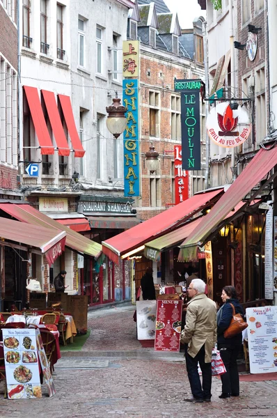 Restaurace v Bussels, Belgie — Stock fotografie