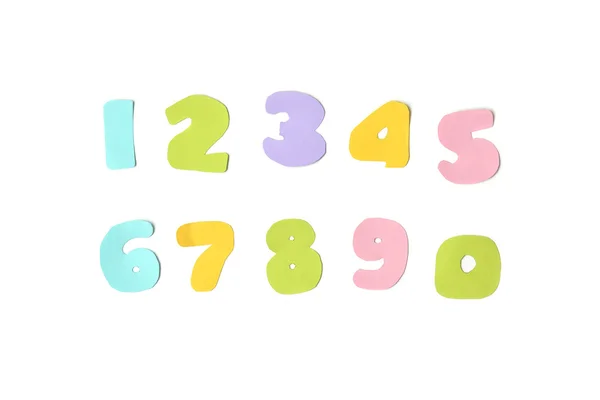 Number on white background - isolated — Stock Photo, Image