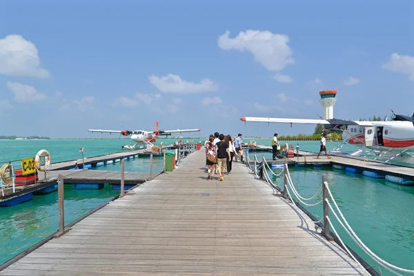 Seaplane, Masculino, Maldivas — Fotografia de Stock