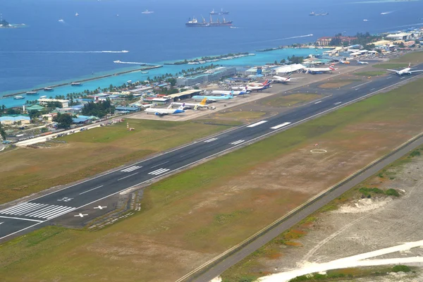 Aeroporto Internacional de Ibrahim Nasir, Masculino, Maldivas . — Fotografia de Stock