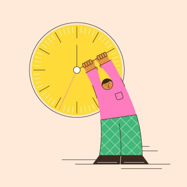 Vector illustration of business finance. A man watering and growing a money tree, an abstract scene of profit growth, fundraising, saving money