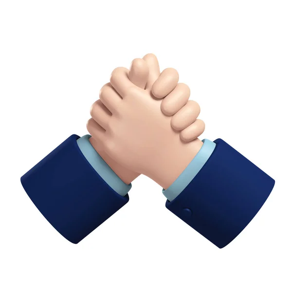 Ikona Siłowania Się Rękę Ręce Wyzwanie Konkurencja Zapasy Partnerzy Biznesowi — Zdjęcie stockowe