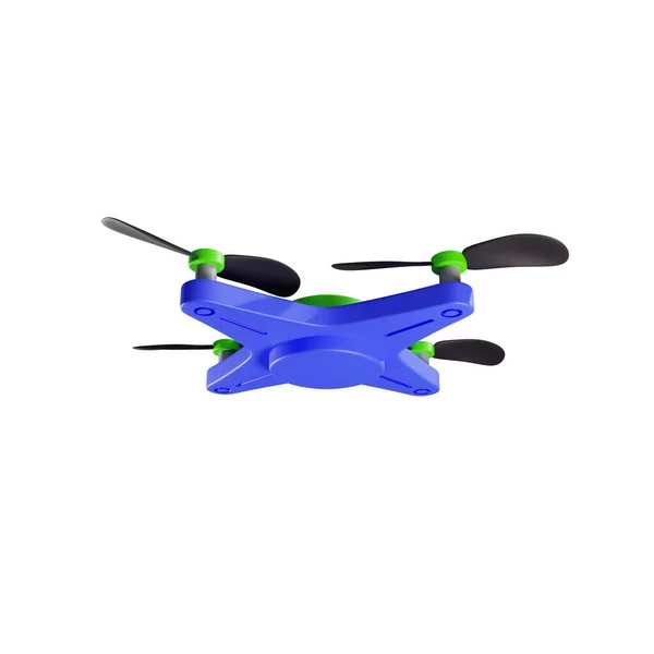 Quadrocopter 항공기 배경에 별도의 렌더링 — 스톡 사진