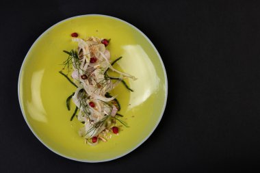 Sebze sos, haute cuisine, gurme meze ile