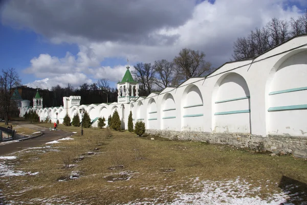 The wall of the monastery in Kapotnya — Stock Photo, Image