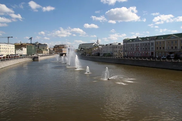 As fontes no rio Moscou — Fotografia de Stock