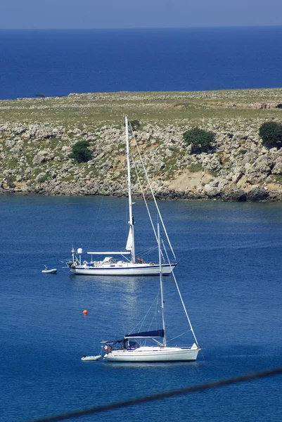 Yacht in the Bay — Stock Photo, Image