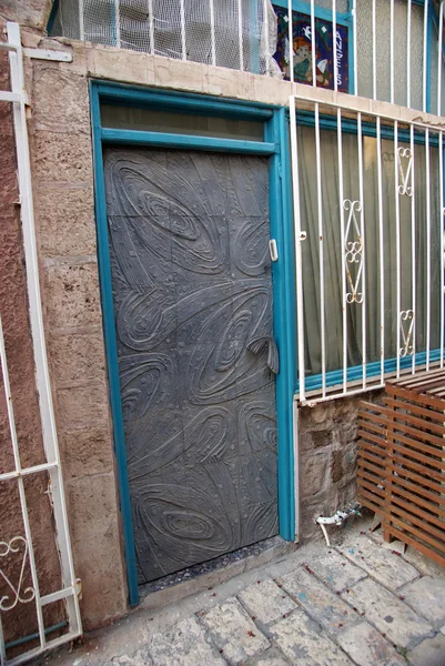 A porta pintada — Fotografia de Stock
