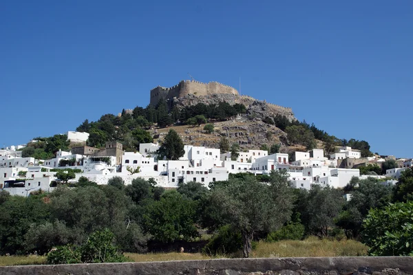 La ciudad de Lindos . — Foto de Stock