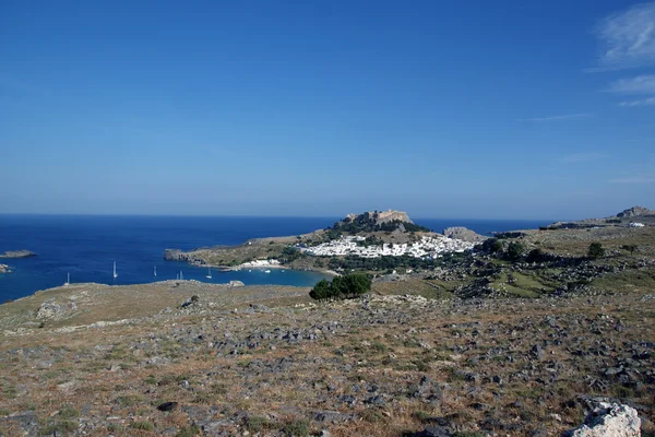 A cidade de Lindos . — Fotografia de Stock