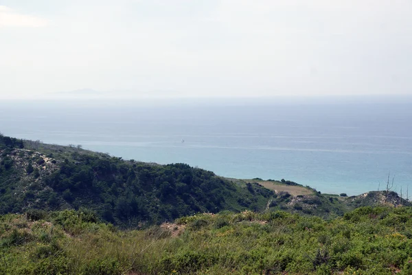 Costa dell'isola di Rodi — Foto Stock