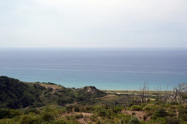 Wybrzeżu wyspy Rodos — Zdjęcie stockowe