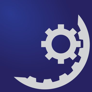 dişli simgesi, vektör çizimi