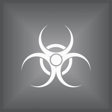 Biyolojik tehlike vektör çizim.