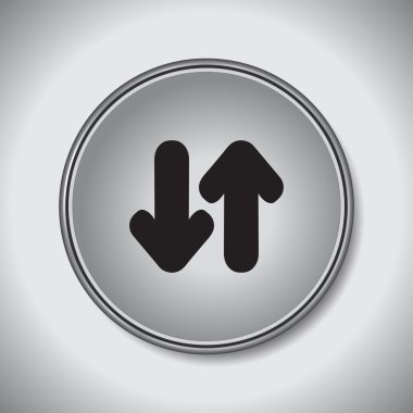 düz vektör ok simgesi.