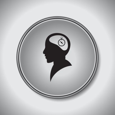 işadamı simgesi, vektör çizim. Düz tasarım stili