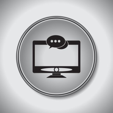 izleyici ikon vektör illüstrasyonu