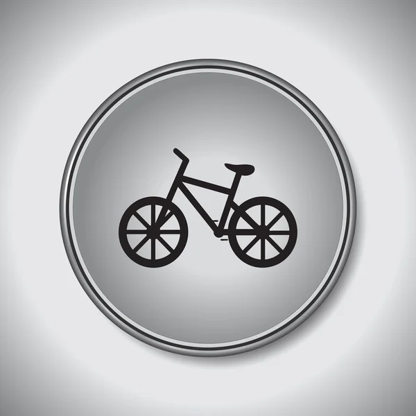 Fahrrad-Symbol flacher Vektor Atom-Symbol — Stockvektor