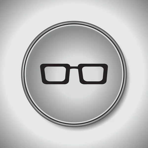 Icona degli occhiali. Stile di design piatto — Vettoriale Stock