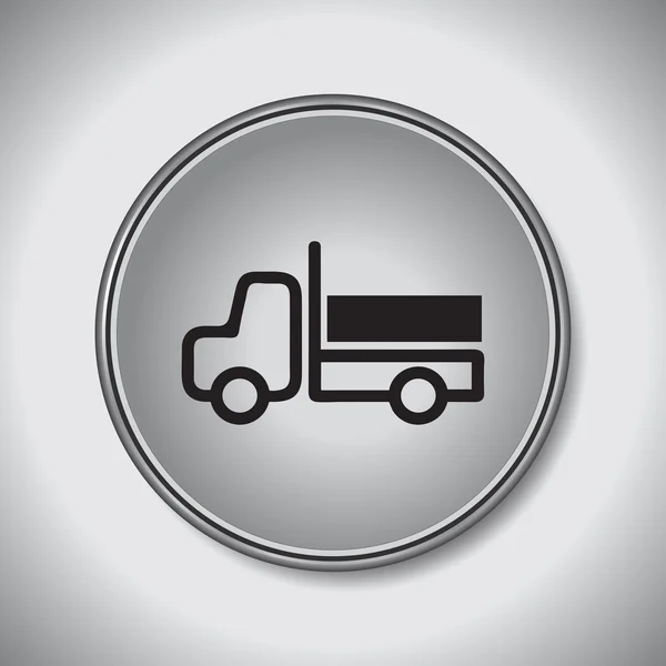 Векторная иллюстрация иконок грузовиков — стоковый вектор