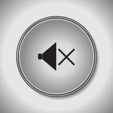 Hoparlör ikonu, vektör illüstrasyonu. düz tasarım biçimi.