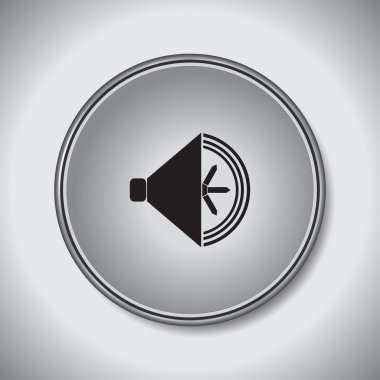 Hoparlör ikonu, vektör illüstrasyonu. düz tasarım biçimi.