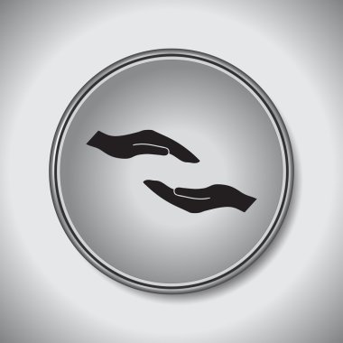 el simgesi vektör illüstrasyonu