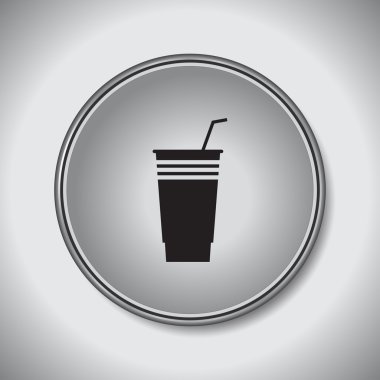 Kupası simgesi. Kahve simgesi. içki simgesi