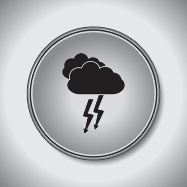 vektör Siyah bulut simgeler kümesi