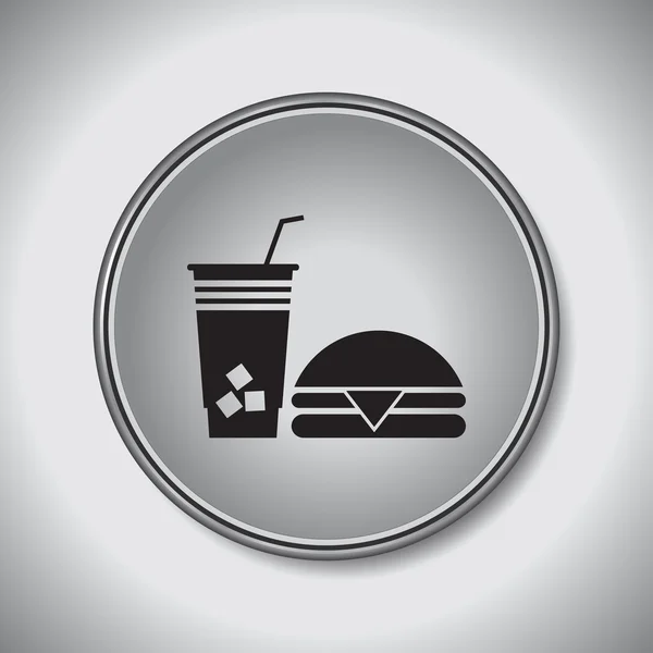 Beker pictogram. Koffie pictogram. drankje-pictogram — Stockvector