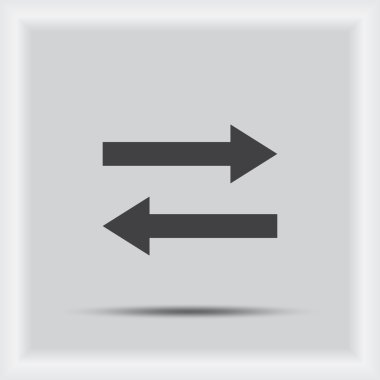 Ok simgeleri ayarlayın. vektör simgesi