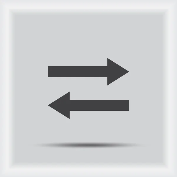 Arrow icons set. vector icon — Stock Vector