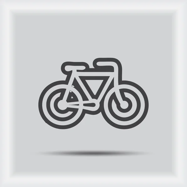 Corrida de bicicletas. ícone vetorial. Estilo de design plano . — Vetor de Stock