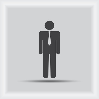 Ekibimizi ampul kavramının. adam simgesi