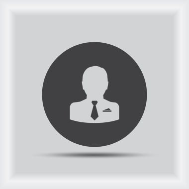 Ekibimizi ampul kavramının. adam simgesi