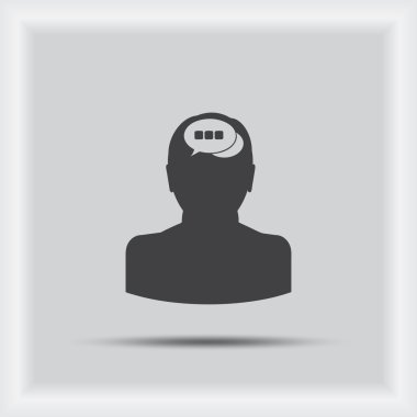 Ekibimizi ampul kavramının. adam simgesi