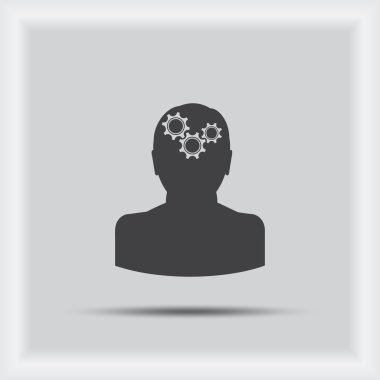 Ekibimizi ampul kavramının. adam simgesi