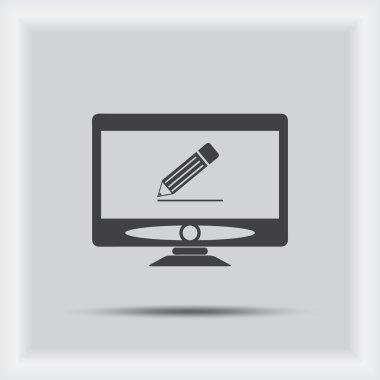 Monitör simge vektör, monitör simgesi eps10, monitör simge tasarlamak, monitör simgesini resim, monitör simgesini düz, monitör simgesini, monitör web simgesi, monitör simgesini sanat, monitör simgesini çizim, monitör simgesini