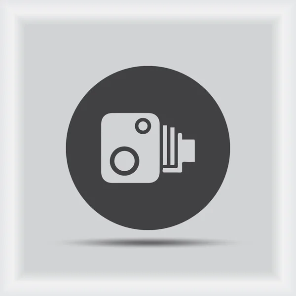 Camcorder-Symbol, Vektorabbildung. flacher Designstil. — Stockvektor