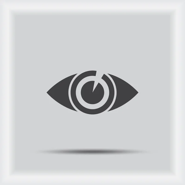 Eye icon, vector illustration 입니다. 편평 한 디자인. — 스톡 벡터