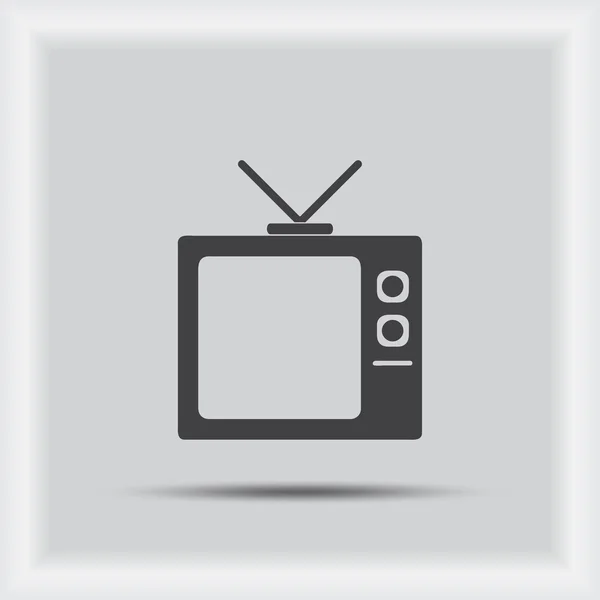 Flat ikonen i TV-rutan — Stock vektor
