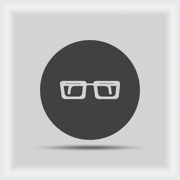 Icono de gafas. Estilo de diseño plano — Vector de stock