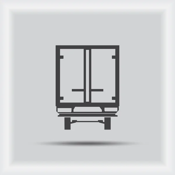 Ícone do vector de camião. design plano —  Vetores de Stock