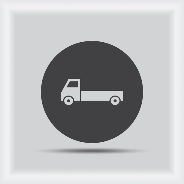 Lorry vector icon. flat design — Stock Vector