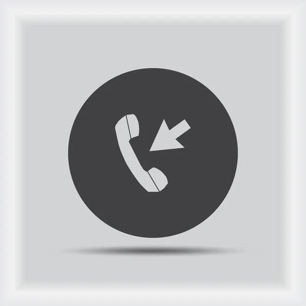 Telefone celular no ícone mão — Vetor de Stock