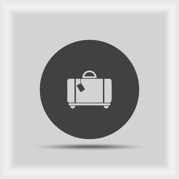 Icona del bagaglio JPG, Icona del bagaglio grafica, Immagine dell'icona del bagaglio, Icona del bagaglio EPS — Vettoriale Stock