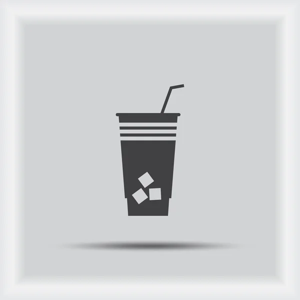 Kopje koffie vectorillustratie. Platte ontwerpstijl — Stockvector